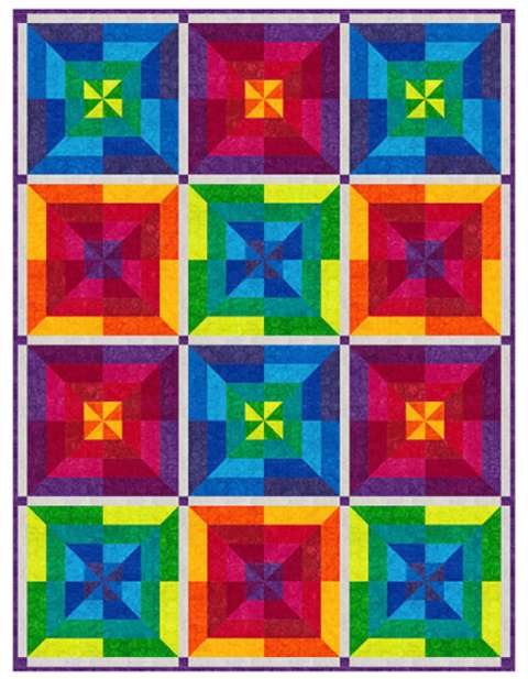 Whirligigs Quilt Kit 