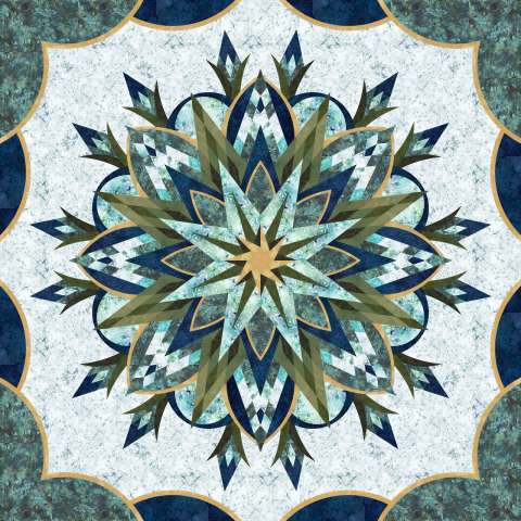 Cabaret - Wall 80 x 80 in Blues