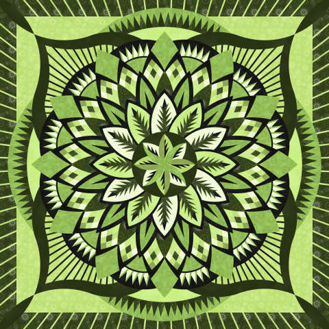 Dinner Plate Dahlia in ColorStock Wall