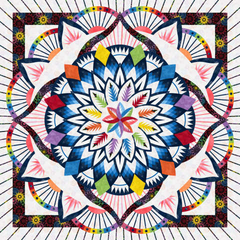 Dinner Plate Dahlia Queen Rainbow ColorStock