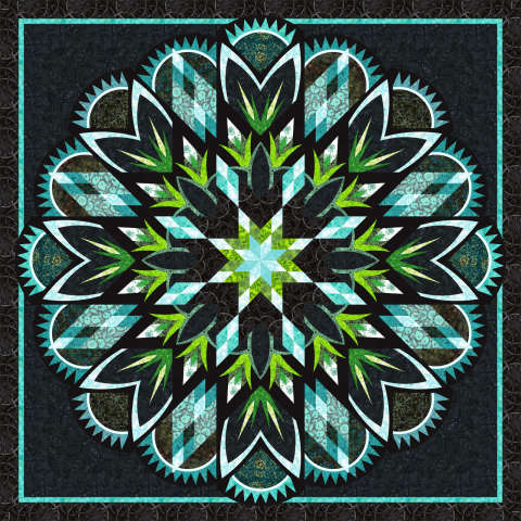 Bioluminescence in Tonga Batiks Valley Blossoms Collection