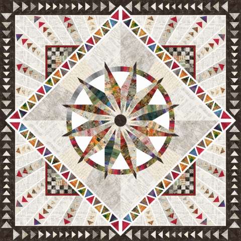 Sundial King Radiating Geese Border