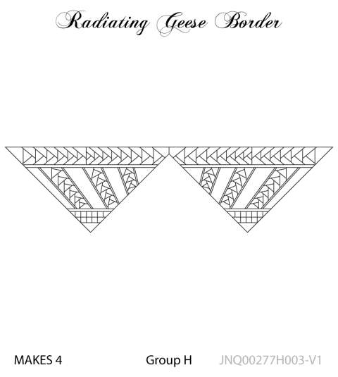 Radiating Geese King Border V1