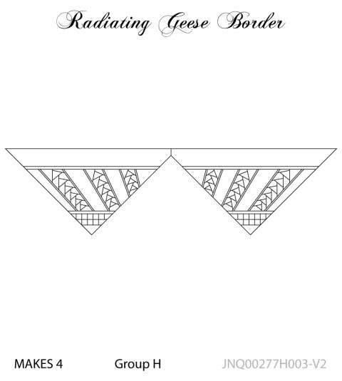 Radiating Geese King Border V2