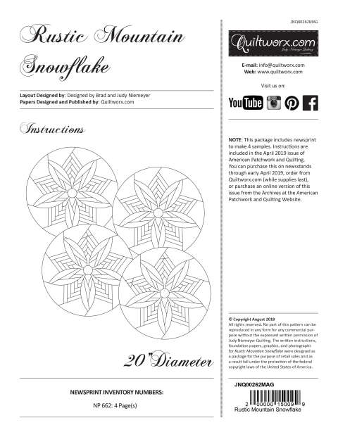 Rustic Mountain Snowflake