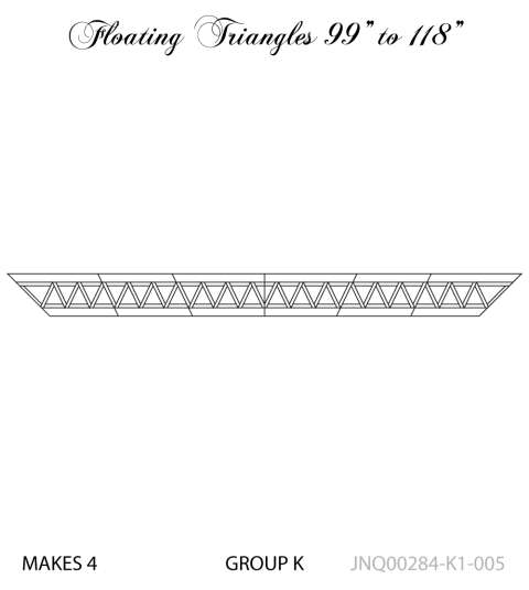 Floating Triangles K1-005 Adjustable Border 99