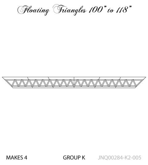 Floating Triangles K2-005 Adjustable Border 100