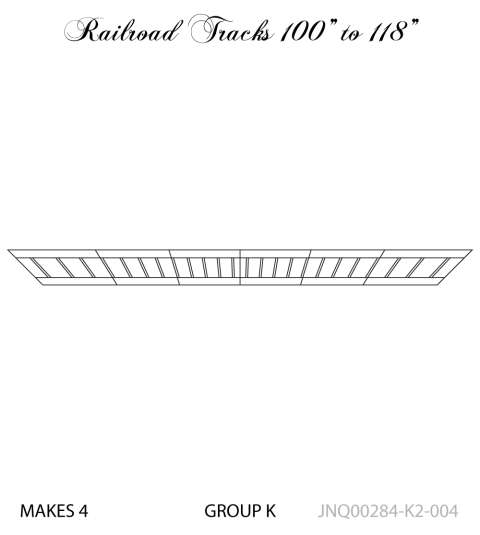 Railroad Track K2-004 Adjustable  Border 100