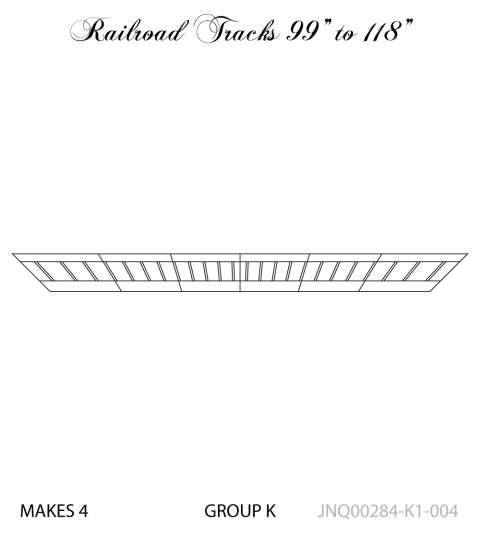 Railroad Tracks K1-004 Adjustable Border 99
