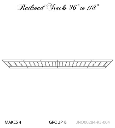 Railroad Tracks K3-004 Adjustable Border 96