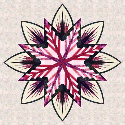 Berry Bramble in Hoffman Batiks