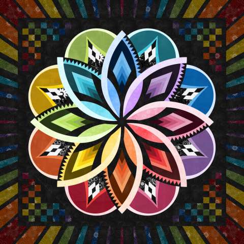 Luminary Wall ColorStock with 80 In Border