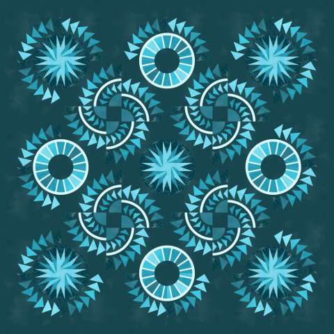 Riptides in Teal This kit includes 14-3/8 total yards of Timeless Treasures ColorStock fabric line. Fabric Only: $228.00 Kit with Replacement Papers: $286.50 Kit with Pattern: $310.00