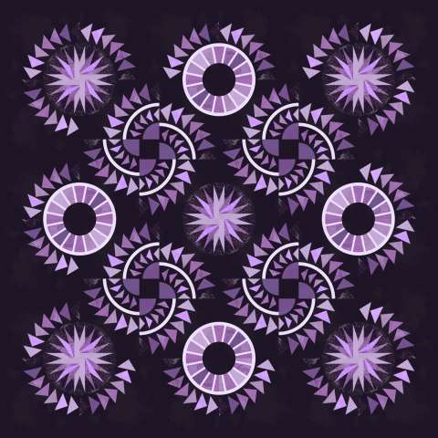 Riptides in Purple This kit includes 14-3/8 total yards of Timeless Treasures ColorStock fabric line. Fabric Only: $228.00 Kit with Replacement Papers: $286.50 Kit with Pattern: $310.00