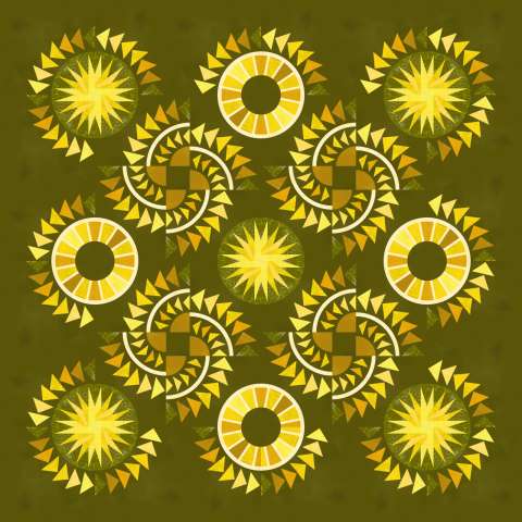 Riptides ColorStock Yellow This kit includes 14-3/8 total yards of Timeless Treasures ColorStock fabric line. Fabric Only: $228.00 Kit with Replacement Papers: $286.50 Kit with Pattern: $310.00