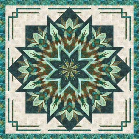 Kali Mixer KING– Bayside Colorway Quilt Kit