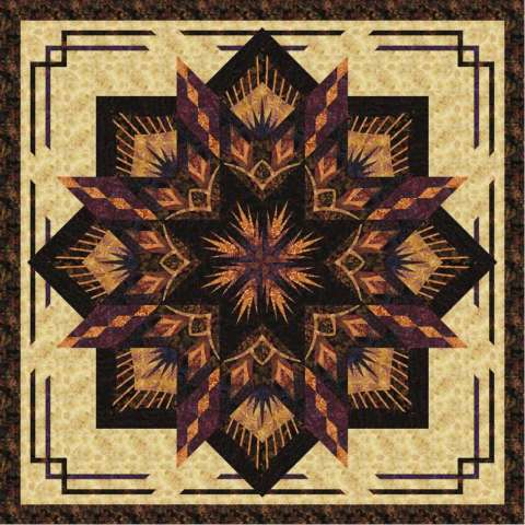 Kali Mixer KING– Spiced Plum Colorway Quilt Kit