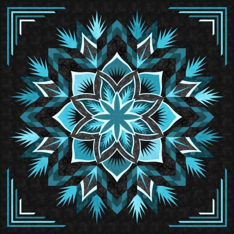 Blue Bayou Cover Quilt Timeless Treasures ColorStock Cottons by Judy and Judel Niemeyer 99x99 This kit includes 21-1/2 total yards of ColorStock cottons designed by Judy and Judel Niemeyer. Fabric Only: $334.00 Kit with Replacement Papers: $408.25 Kit with Pattern: $439.00