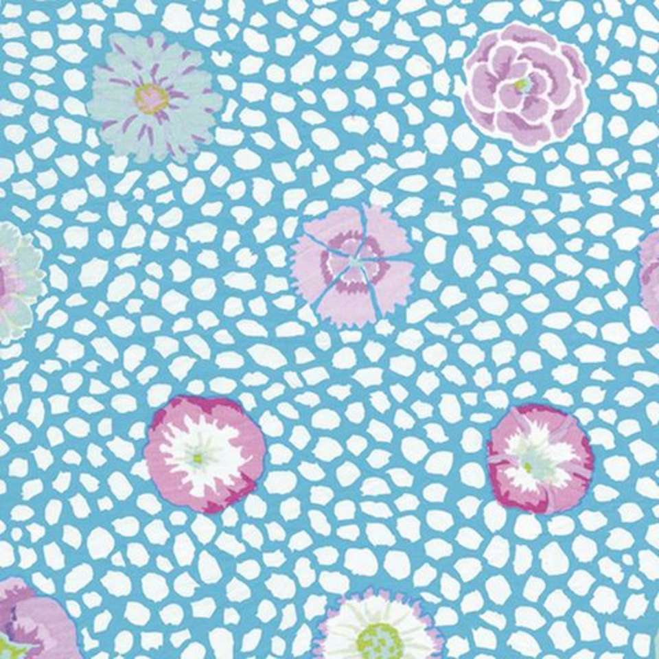 Free Spirit - Kaffe Classics Guinea Flower - GP59.TURQU