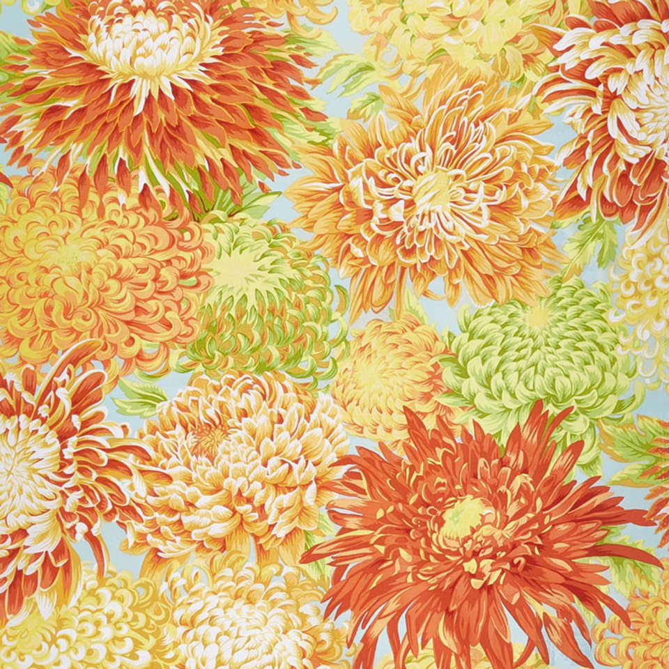 Free Spirit - Kaffe Classics Japanese Chrysanthemum - PJ41.YELLO