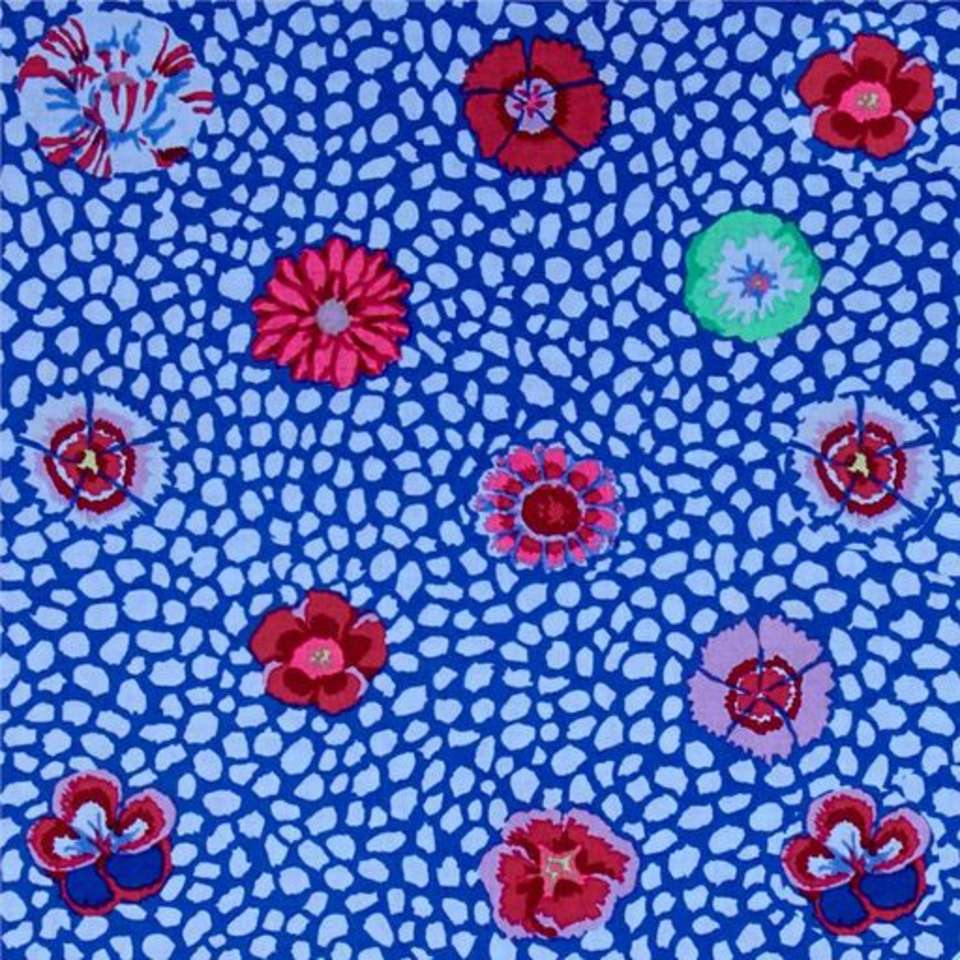 Free Spirit - Kaffe Classics Guinea Flower - PWGP059.Cobalt