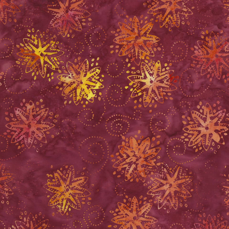 Timeless Treasures - Tonga Mini Collection Garnet - Tonga-B6169-Jam