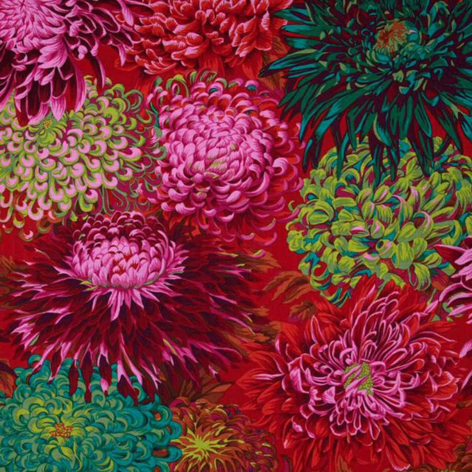 Free Spirit - Kaffe Classics Japanese Chrysanthemum - PJ41.SCARL