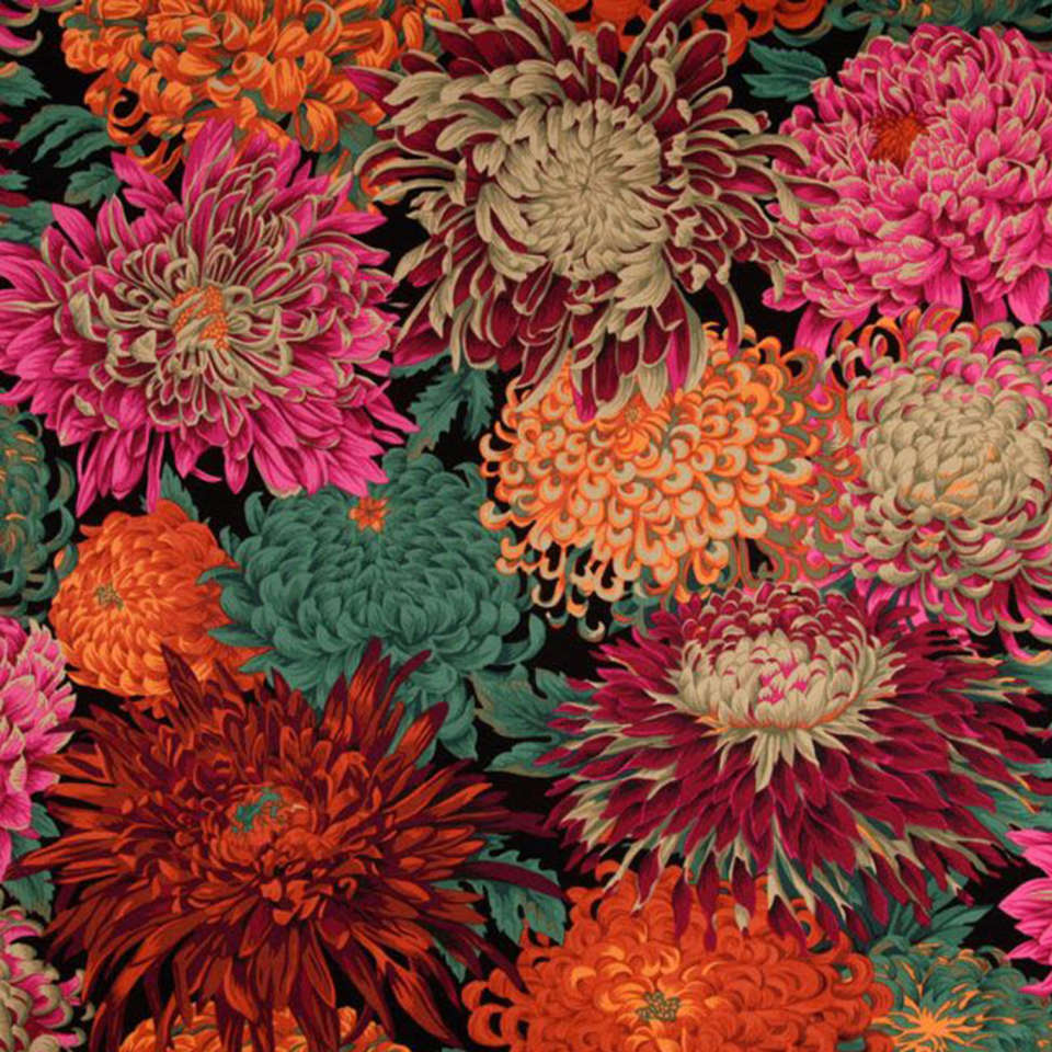 Free Spirit - Kaffe Classics Japanese Chrysanthemum - PJ41.REDXX