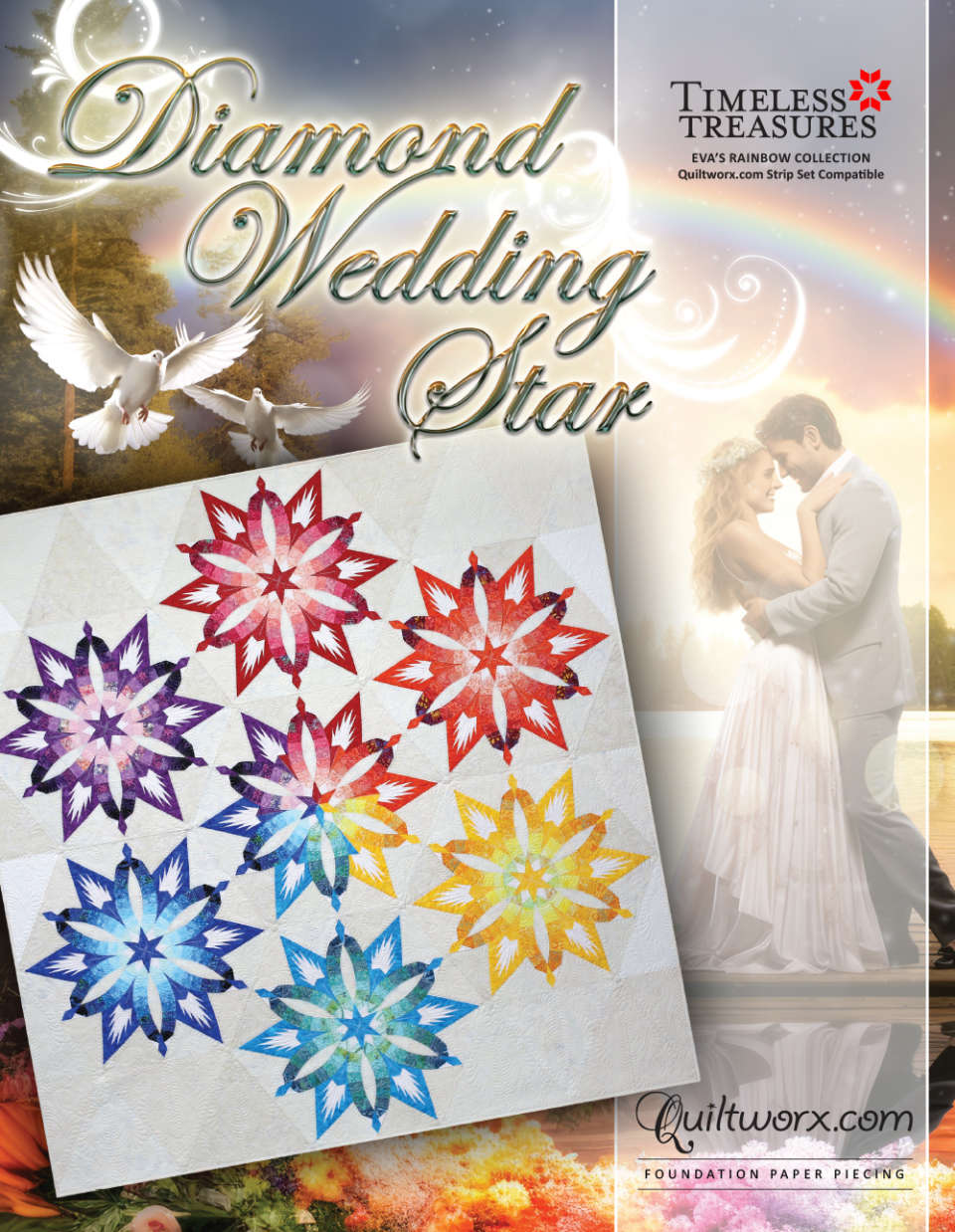 Diamond Wedding Star Quilt Patterns Marketplace Quiltworx