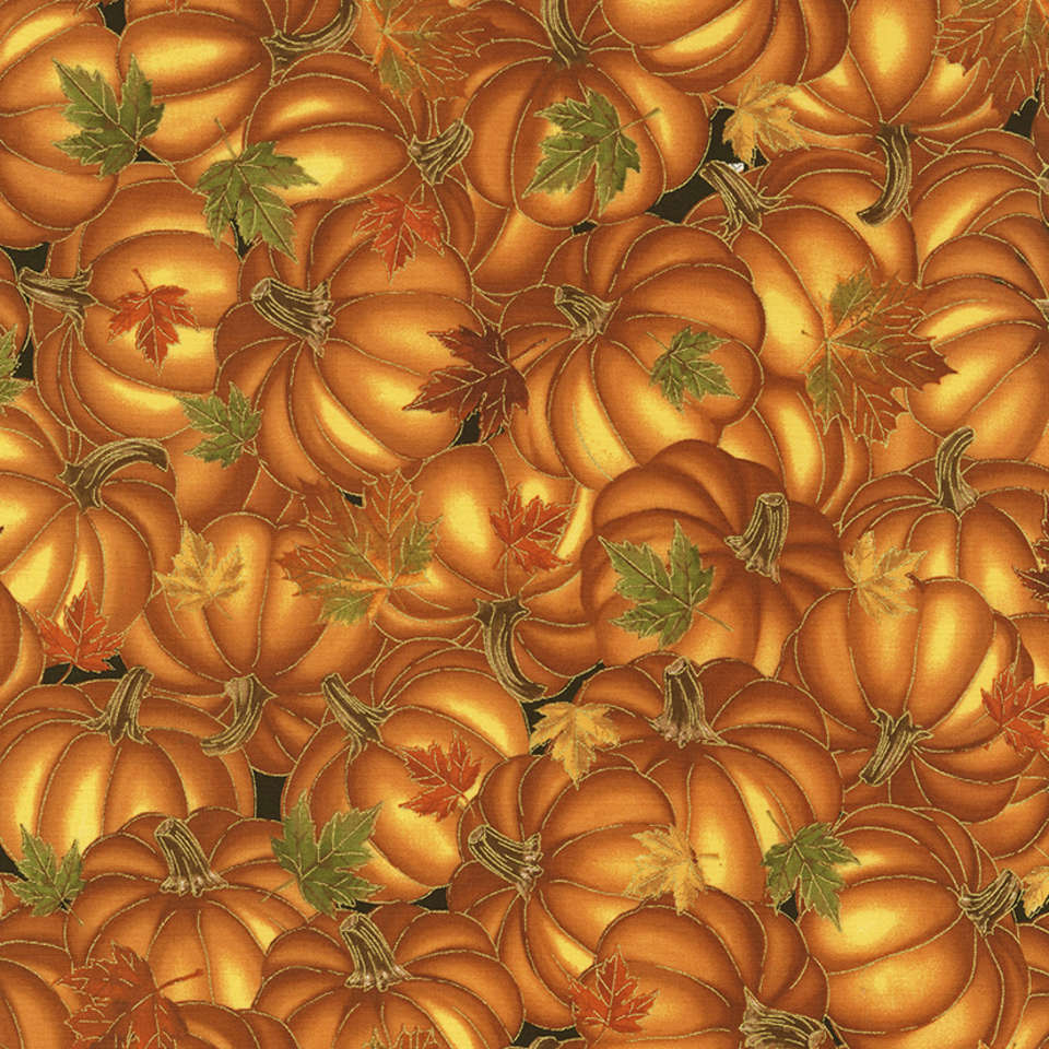 Timeless Treasures - Bountiful - Harvest-CM6136-Pumpkin