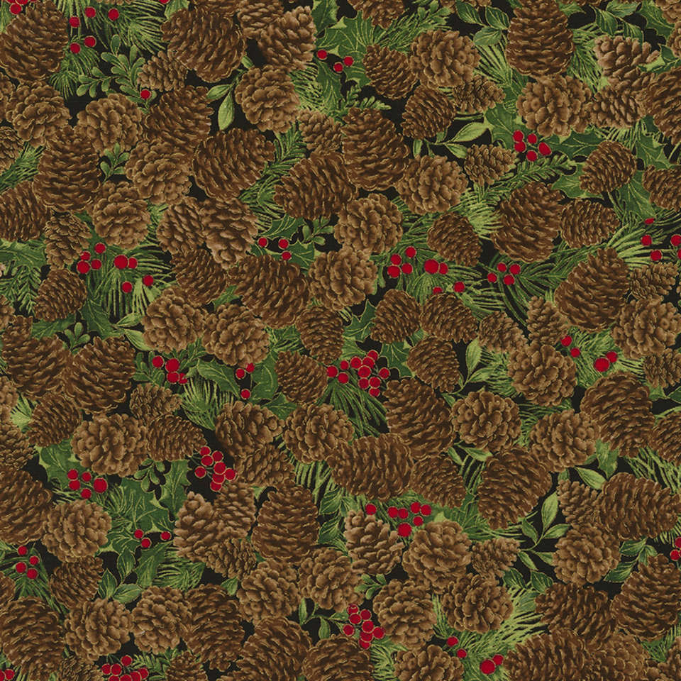 Timeless Treasures - Joyful Season - Holiday-CM5970-Pinecone