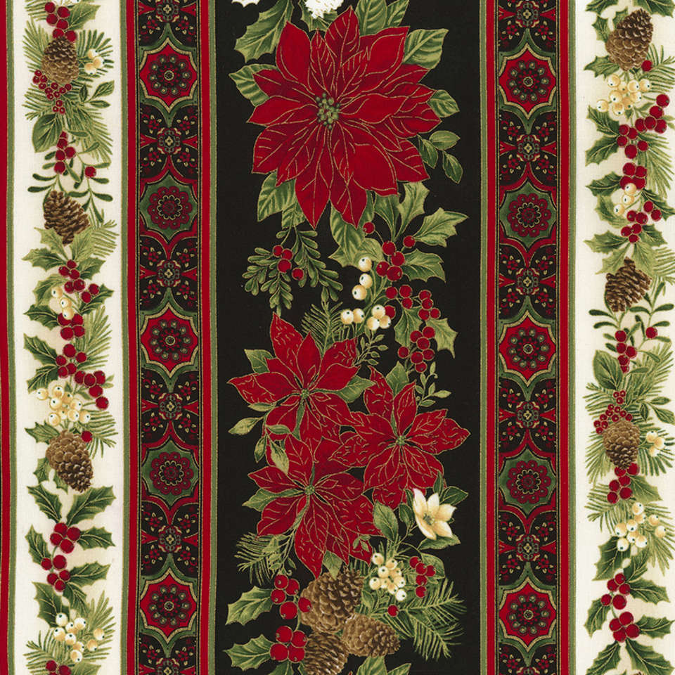 Timeless Treasures - Joyful Season - Holiday-CM5965-Black