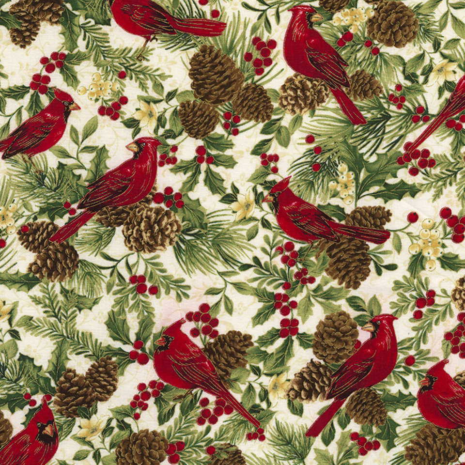 Timeless Treasures - Joyful Season - Holiday-CM5961-White