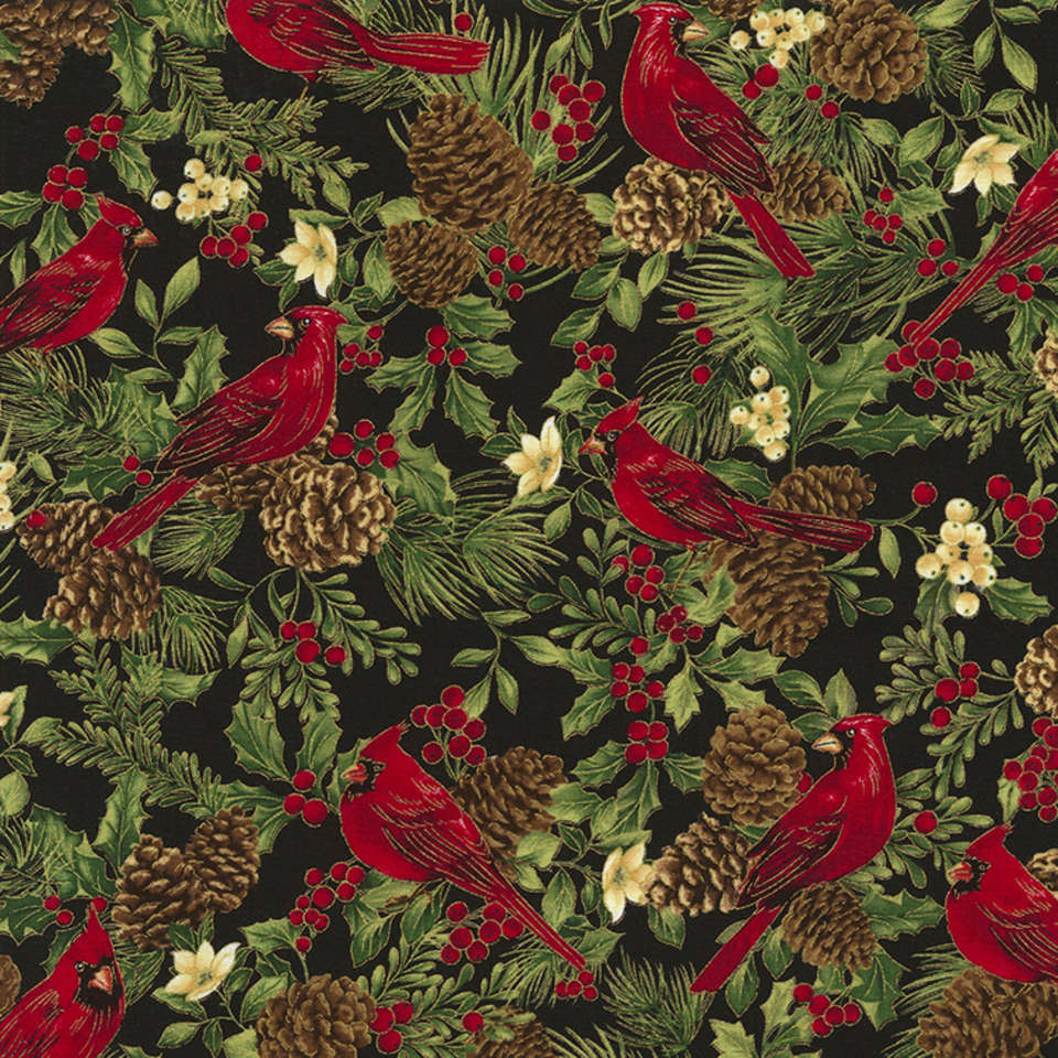 Timeless Treasures - Joyful Season - Holiday-CM5961-Black