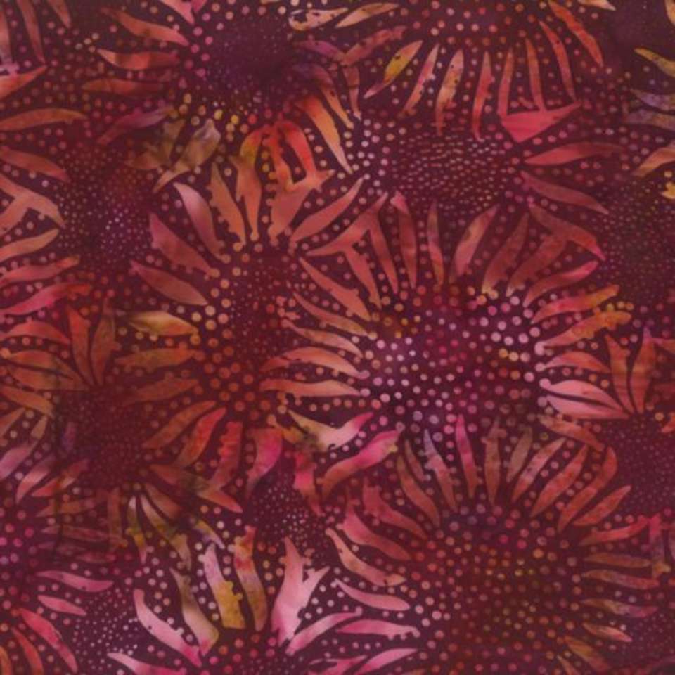 Hoffman California Fabrics - 2018 Spring Batiks - 884-38-Burgundy