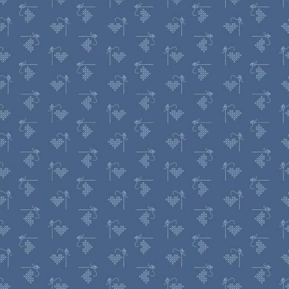 Riley Blake Designs - Bee Basics - C6401-BLUE_Basics_Heart