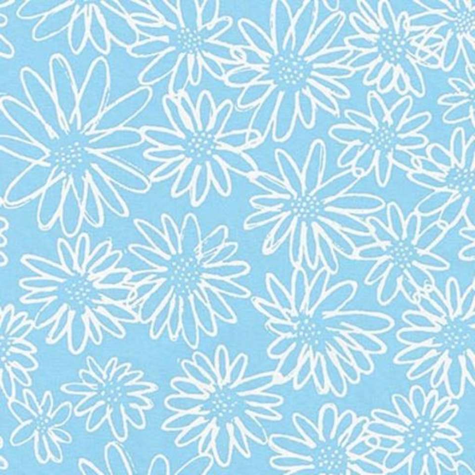 Avery Hill Metallic - Floral Blue from Robert Kaufman Fabric - JAQS Fabrics