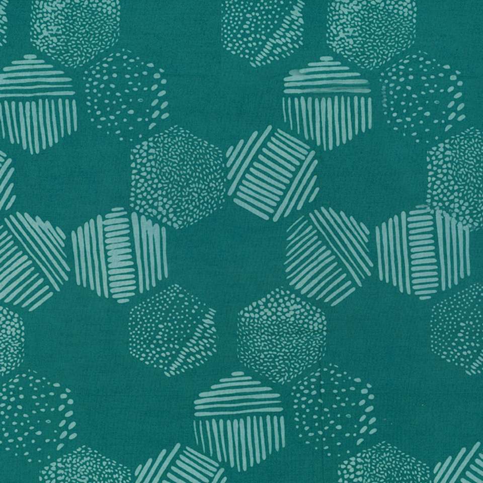 Hoffman California Fabrics - Me + You - 180-D21-Dusty-Teal