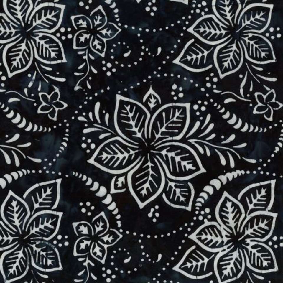 Timeless Treasures - Tonga Mini Collection Titanium - Tonga-B6874-Ink