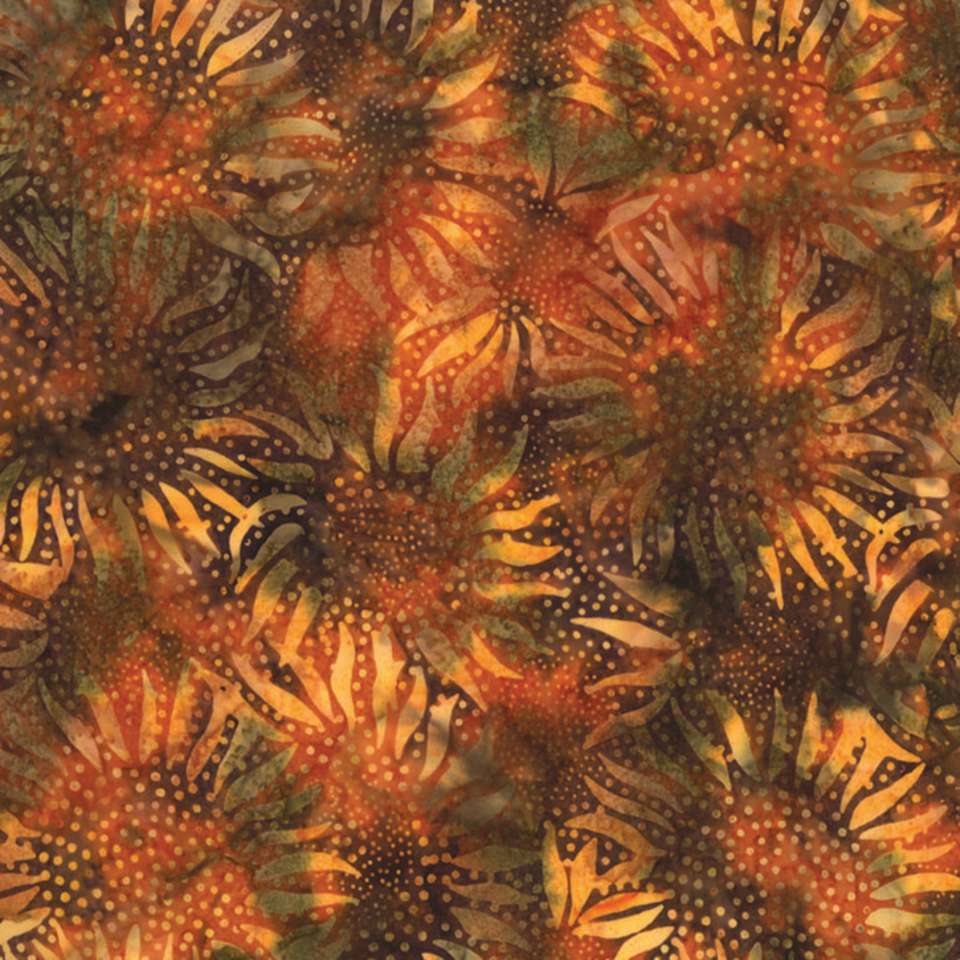 Hoffman California Fabrics - 2019 Spring Bali Batiks - 884-154-Teak