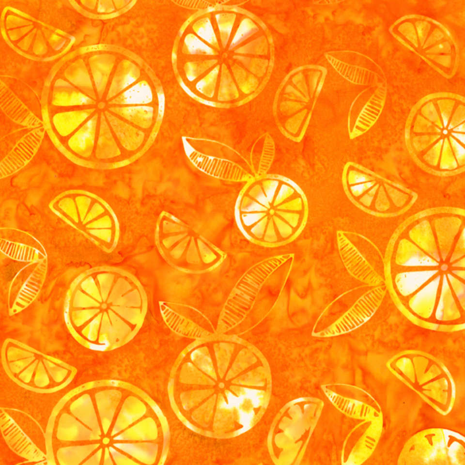 Hoffman California Fabrics - 2019 Spring Bali Batiks - R2240-152-Tangerine