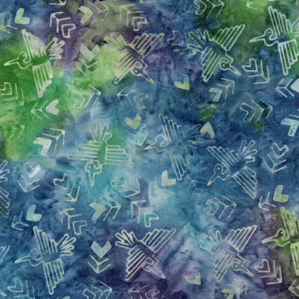 Island Batik - Ancient Etchings - 621901883