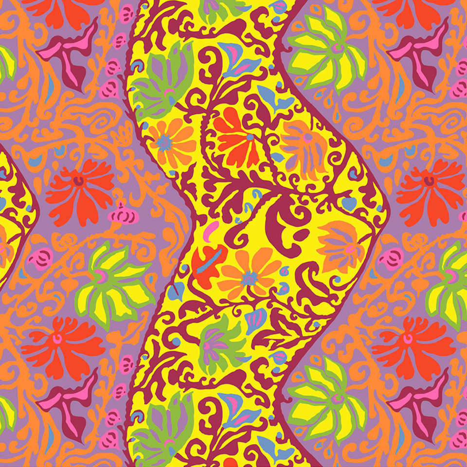 Free Spirit - Kaffe Fassett Collective Spring 2019 - PWBM069.YELLOW