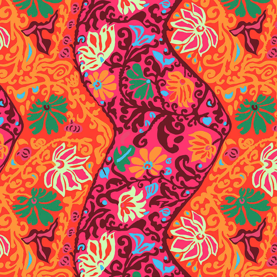 Free Spirit - Kaffe Fassett Collective Spring 2019 - PWBM069.RED