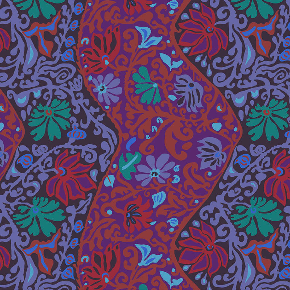 Free Spirit - Kaffe Fassett Collective Spring 2019 - PWBM069.PURPLE
