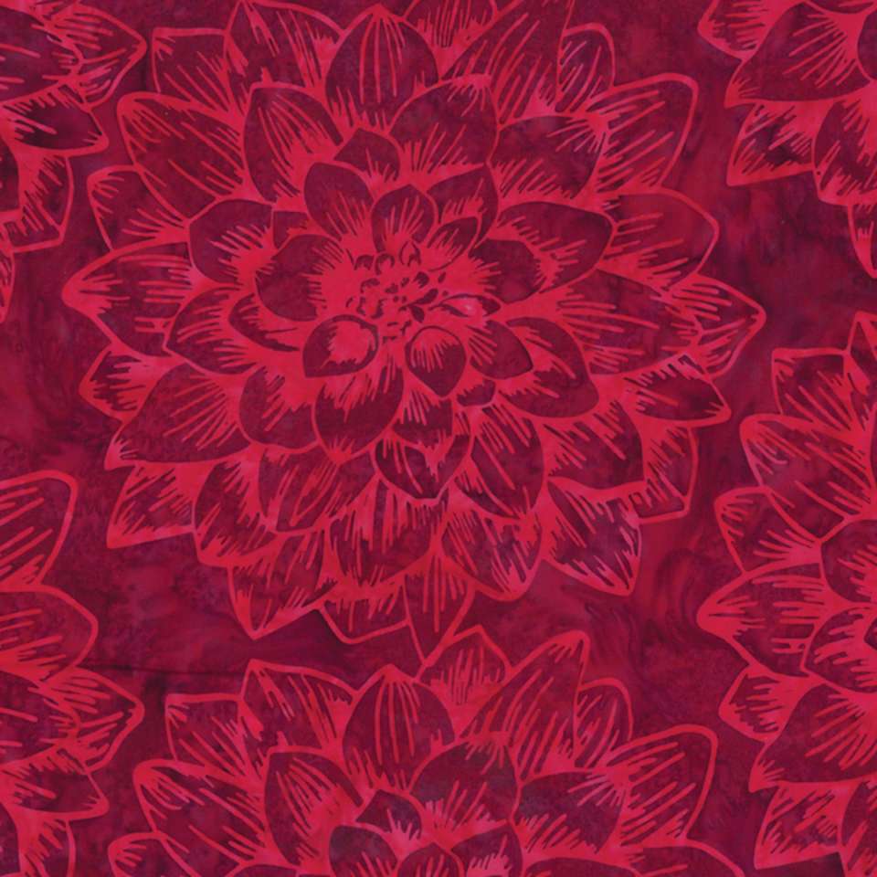 Hoffman California Fabrics - 2019 Fall Batiks - R2270-568-Red Velvet