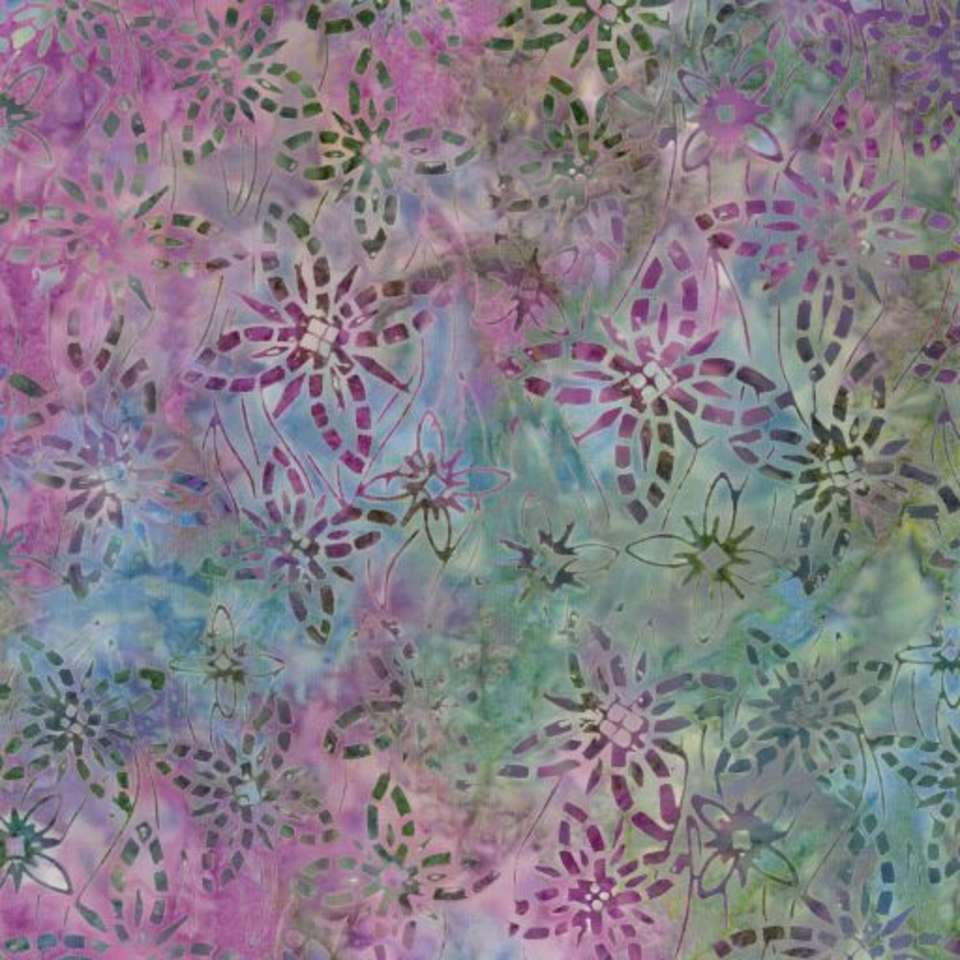 Timeless Treasures - Tonga Mini Collection Basil  - Tonga-B4929 Azalea