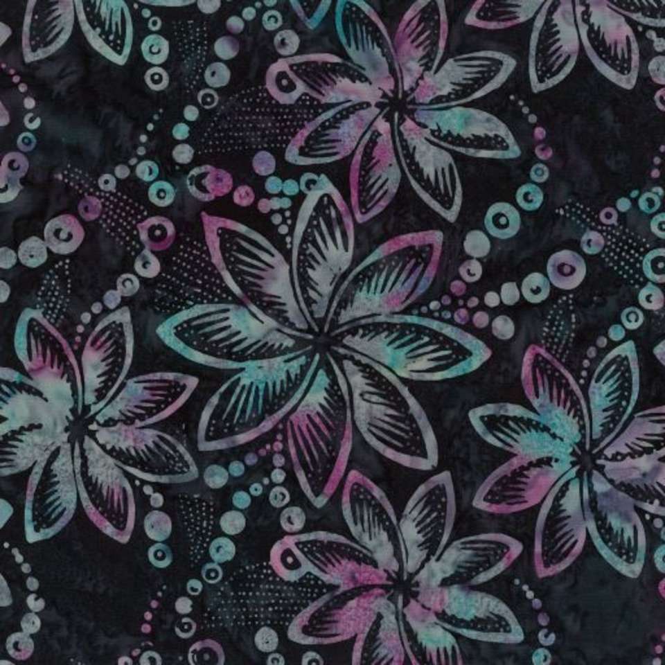 Timeless Treasures - Tonga Mini Collection Basil  - Tonga-B8165 Cosmic