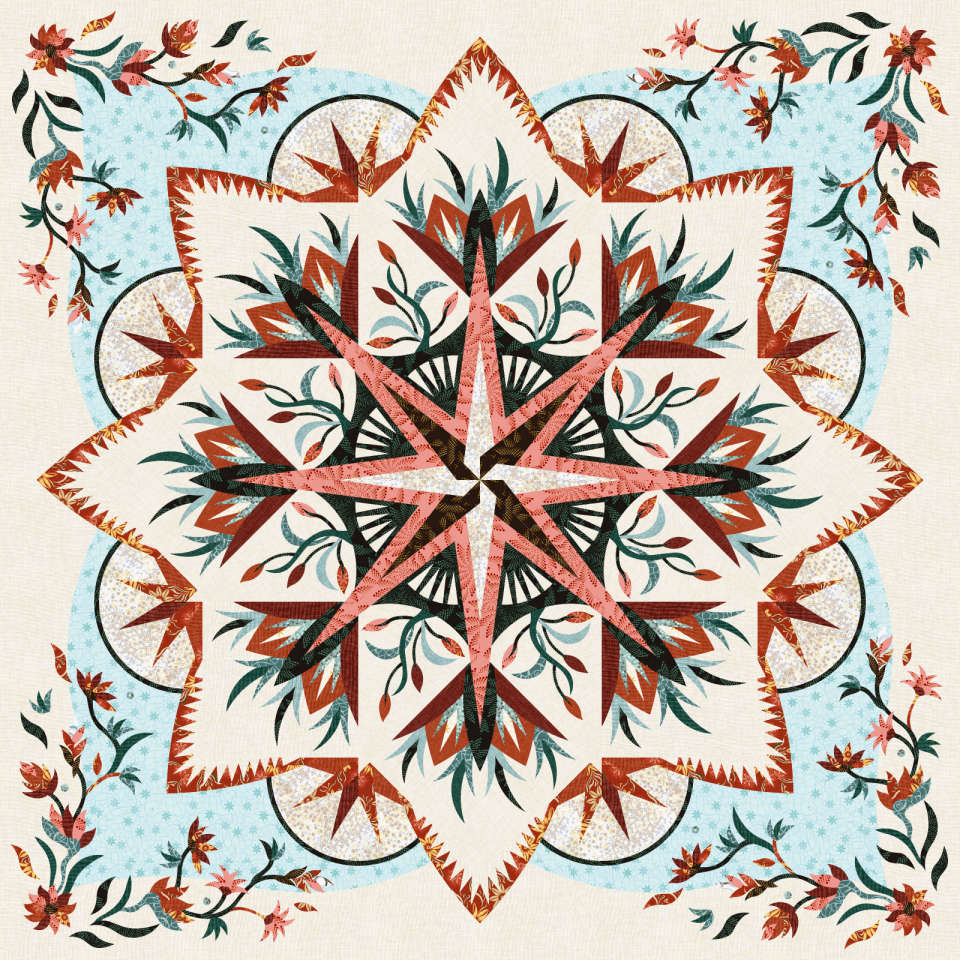 Valley Blossoms in Desert Rose Quilt Kits Marketplace Quiltster