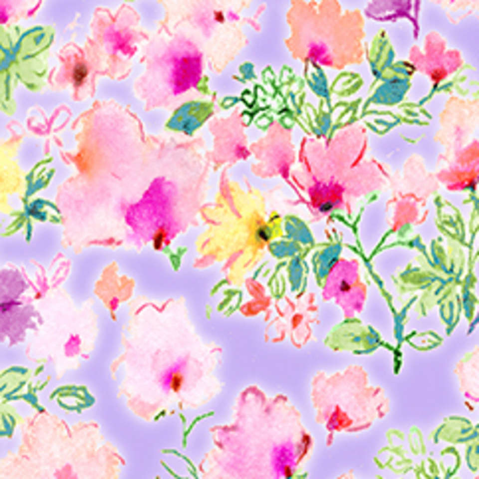 Timeless Treasures - Spring Song - FLEUR-CD8615 LAVENDER